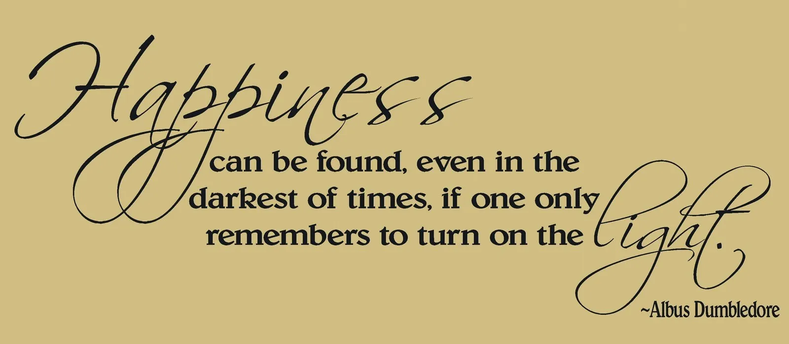 Happiness can be found even in the darkest of times if one only remembers to turn on the light.